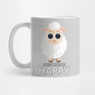 Sheep Make Me Happy Mug